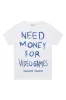 Boys M4 Video Games White/Royal Blue Graphic T-Shirt sold by Rockstar Original