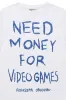 Boys M4 Video Games White/Royal Blue Graphic T-Shirt sold by Rockstar Original