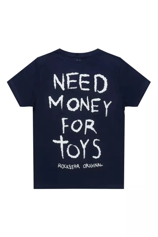 Boys M4Toys Navy/White Graphic T-Shirt sold by Rockstar Original