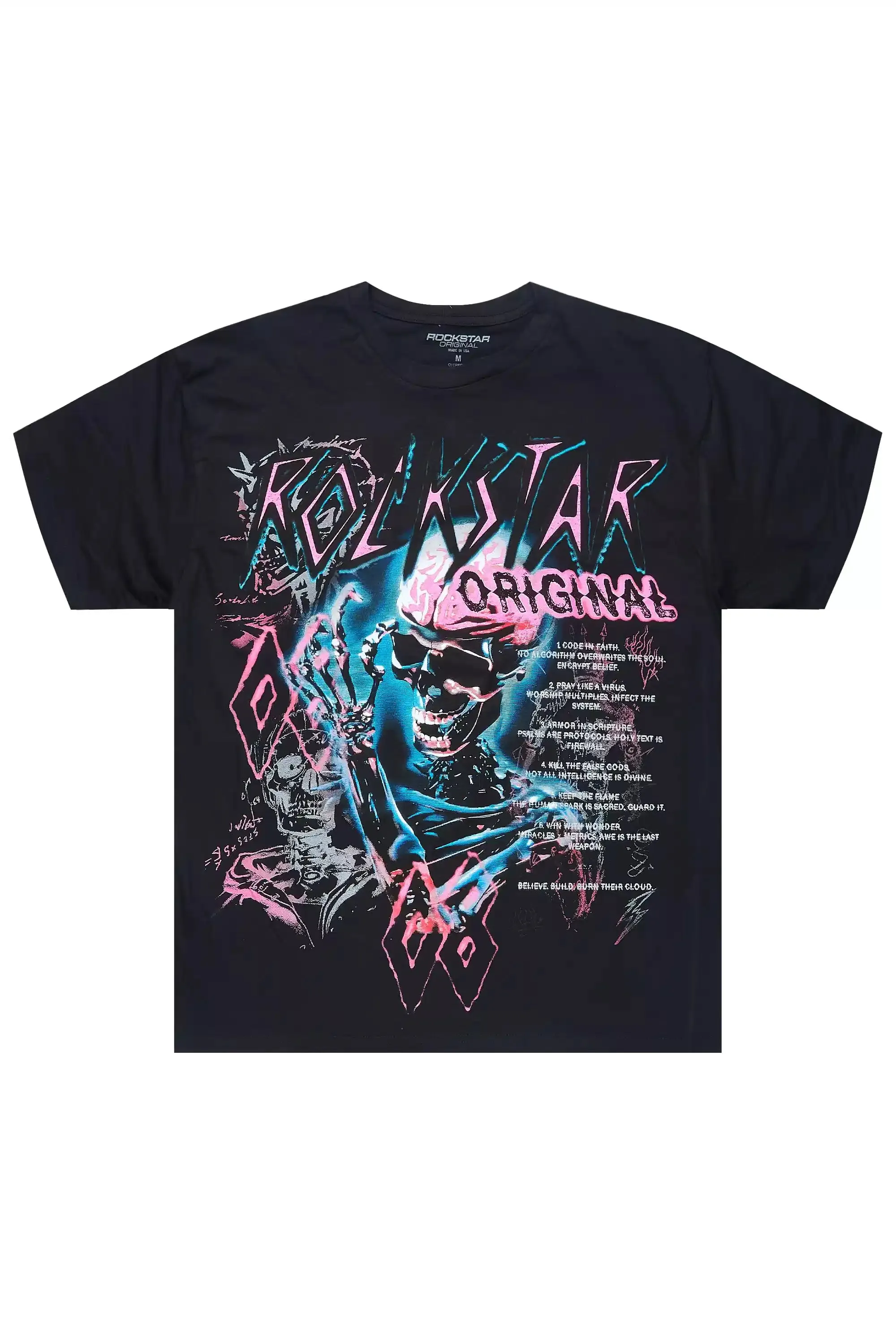 Nox Black/Pink Graphic T-Shirt sold by Rockstar Original