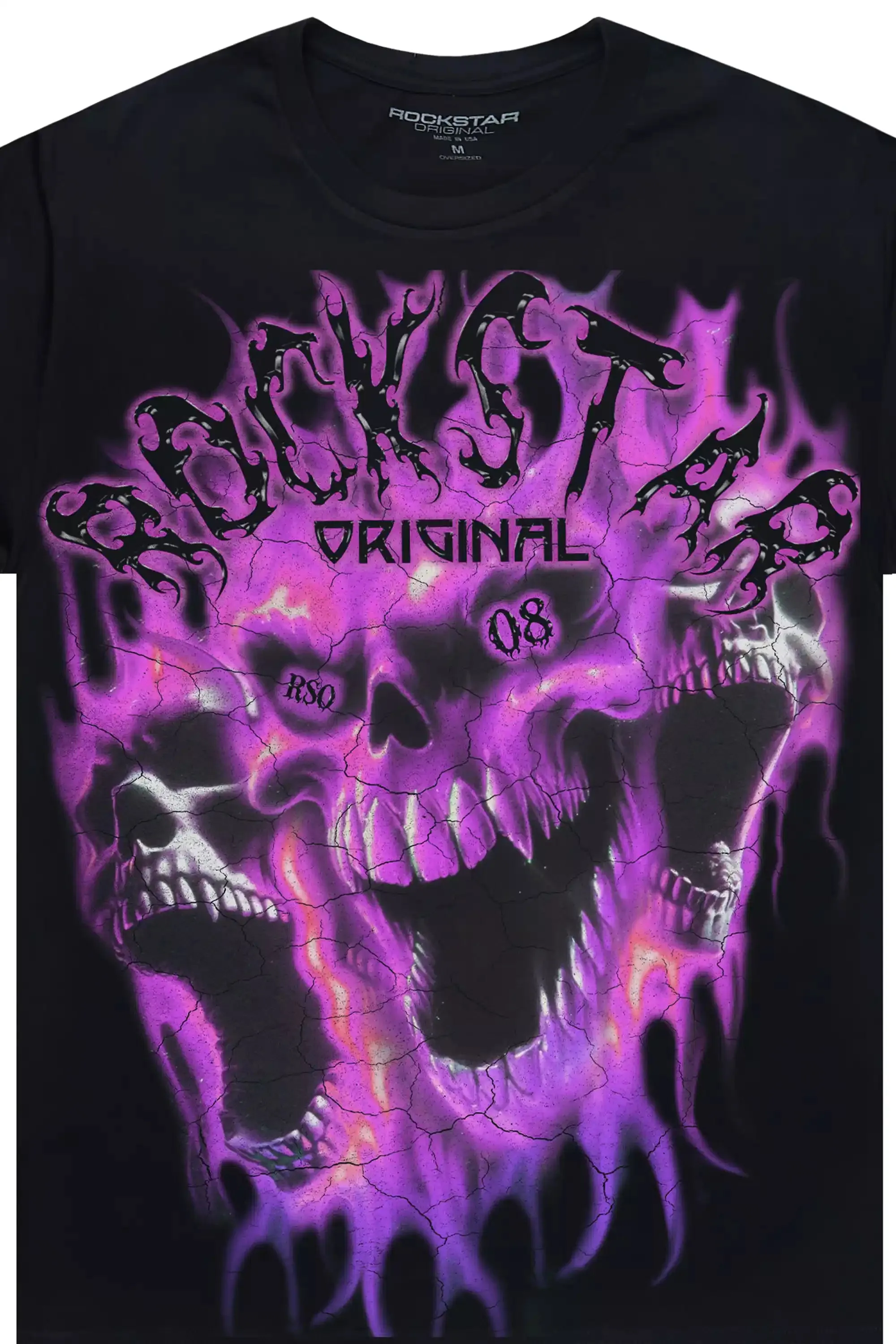 Darria Black/Purple Graphic Short Sleeve Tee sold by Rockstar Original product image thumbnail 2
