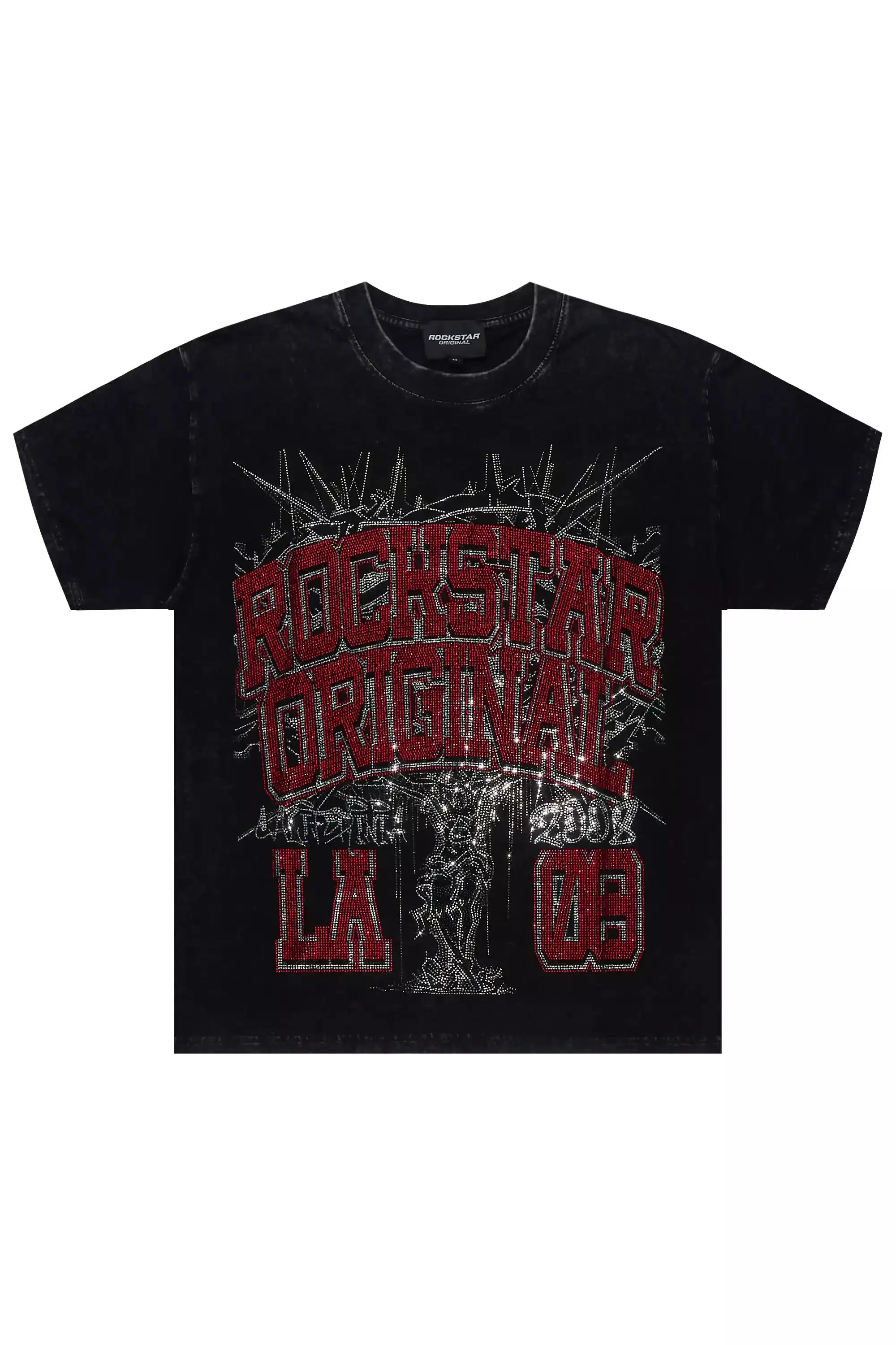 Iesha Black Rhinestone T-Shirt sold by Rockstar Original