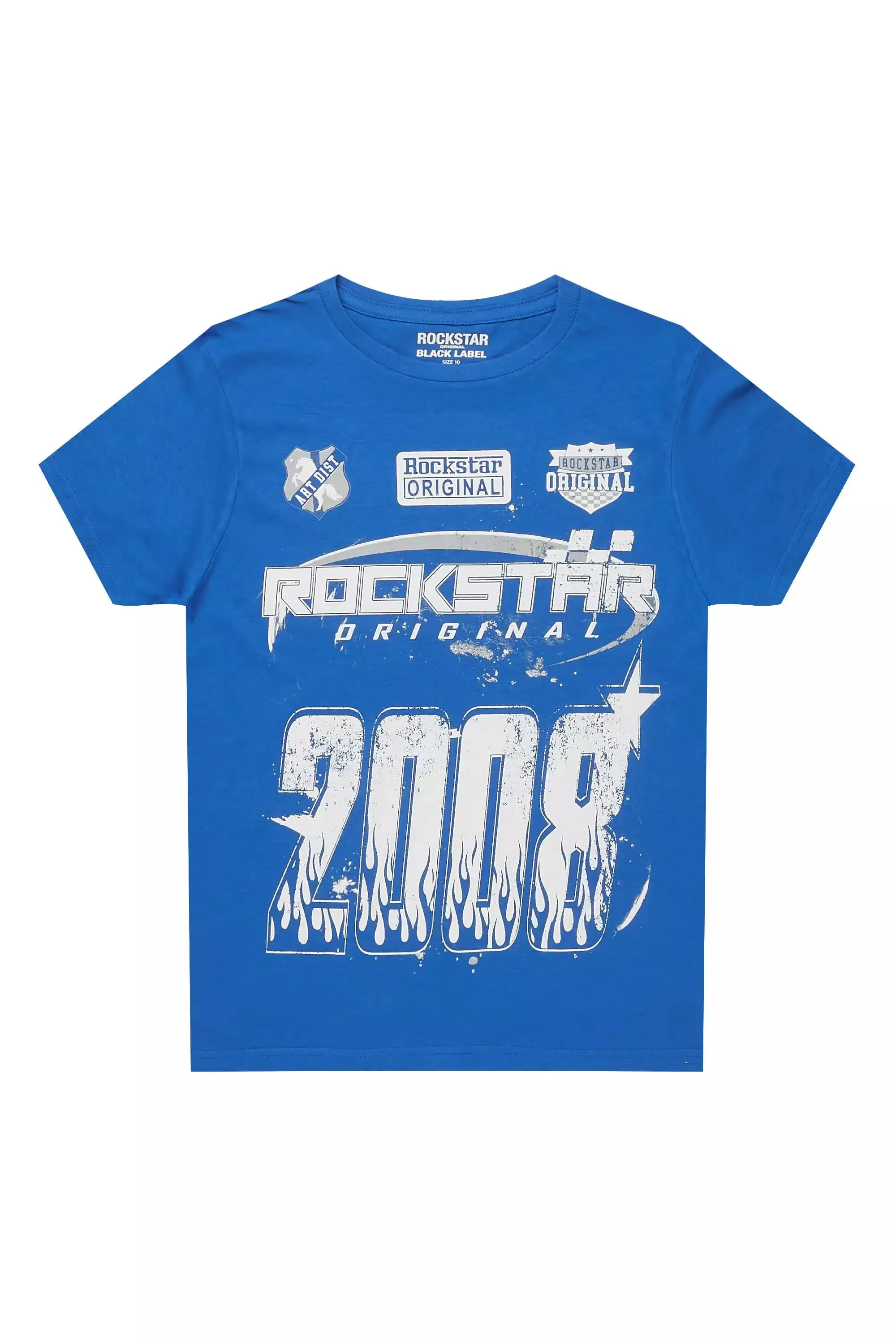 Boys Amos Royal Blue/White Graphic T-Shirt sold by Rockstar Original