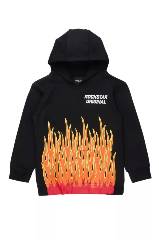 Boys Roeland Black/Red Graphic Hoodie sold by Rockstar Original