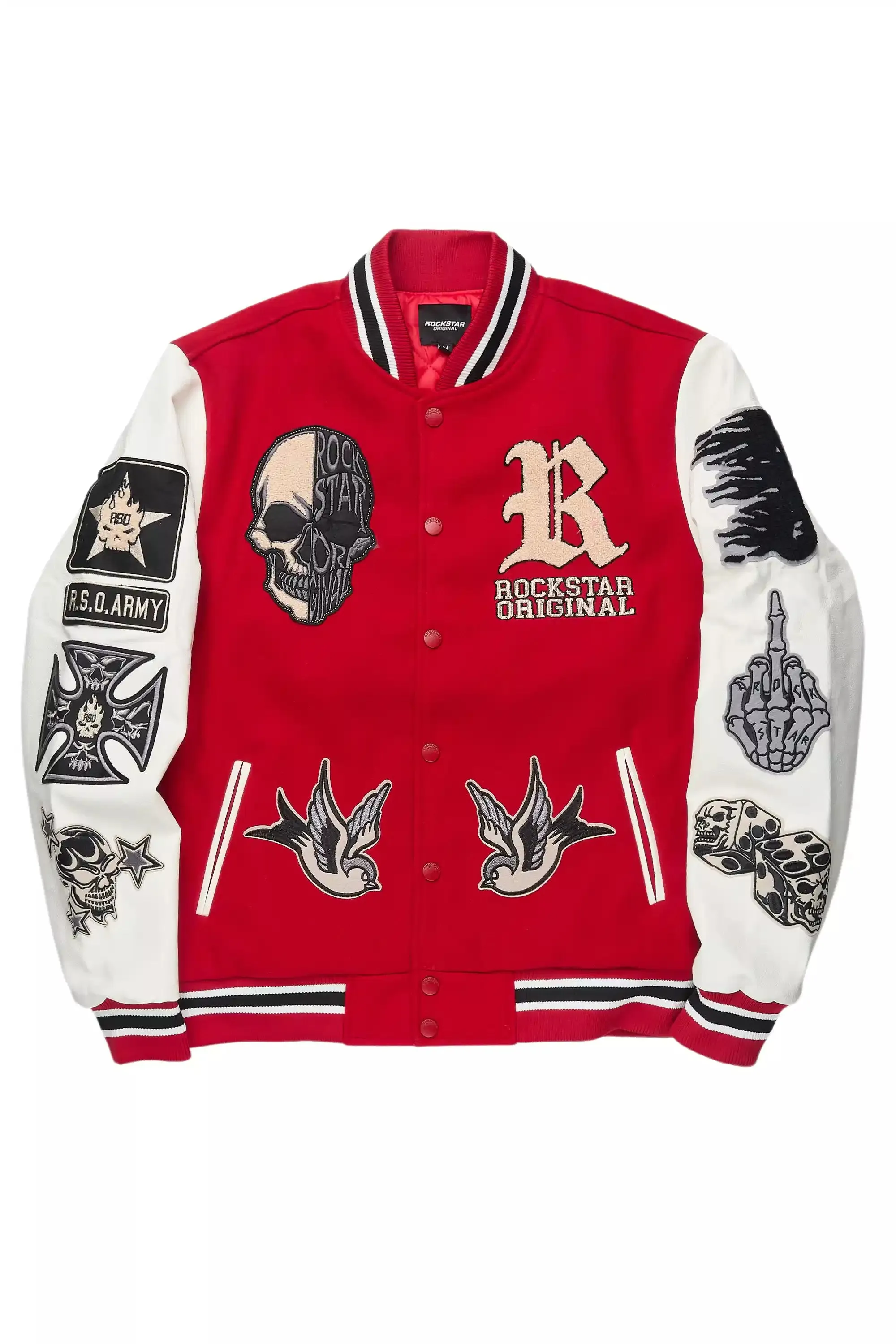 Vidar Red Varsity Jacket sold by Rockstar Original