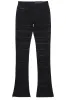 Waylon Jet Black Stacked Flare Jean sold by Rockstar Original