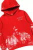 Filip Red/White Hoodie/Baggy Stacked Track Pant Set sold by Rockstar Original