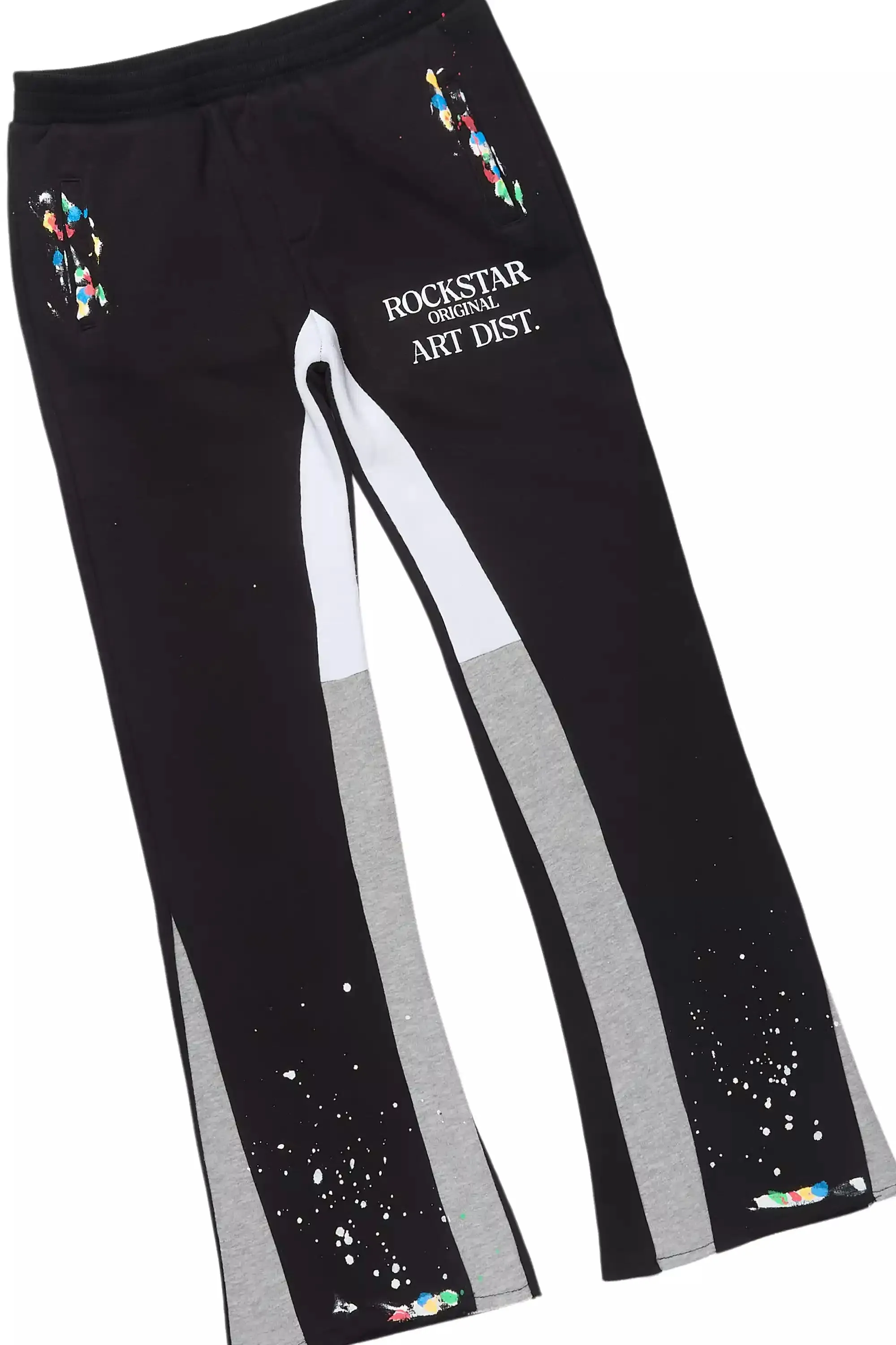 Boys Palmer Black/Grey Stacked Flare Track Set sold by Rockstar Original product image thumbnail 3