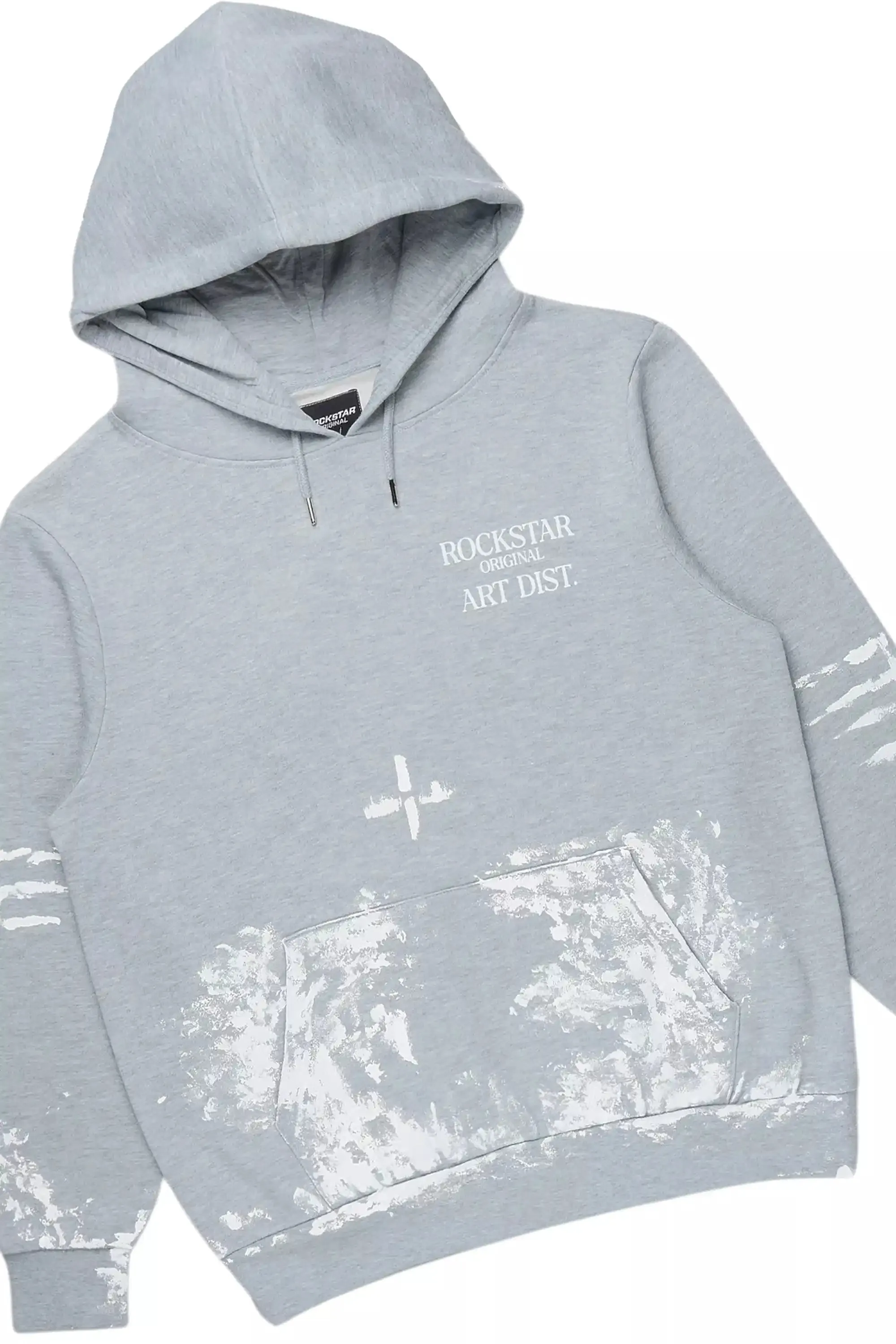 Filip Heather Grey Hoodie/Stacked Pant Track Set sold by Rockstar Original product image thumbnail 2