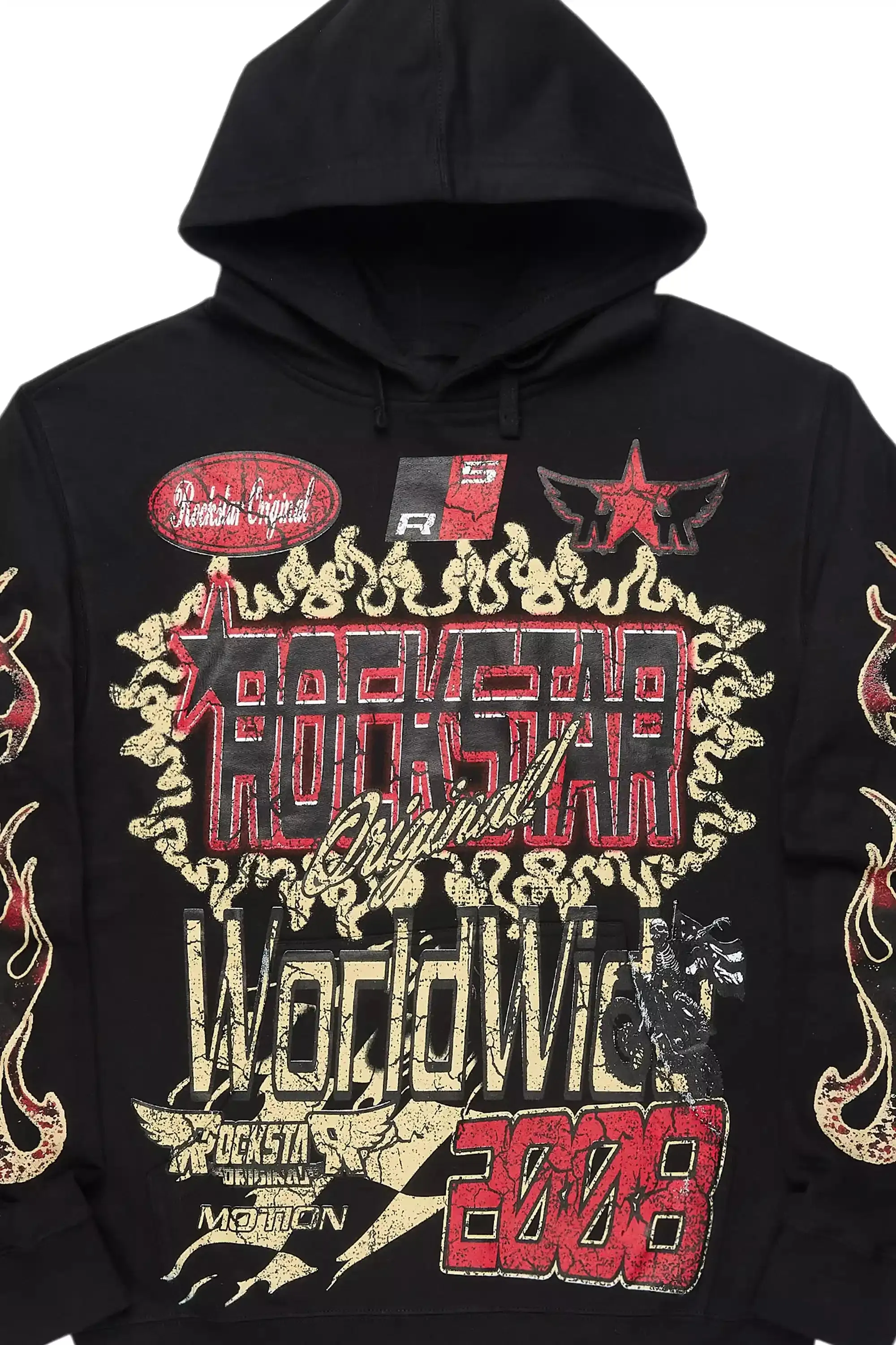Deangelo Black/Red Graphic Hoodie sold by Rockstar Original product image thumbnail 2