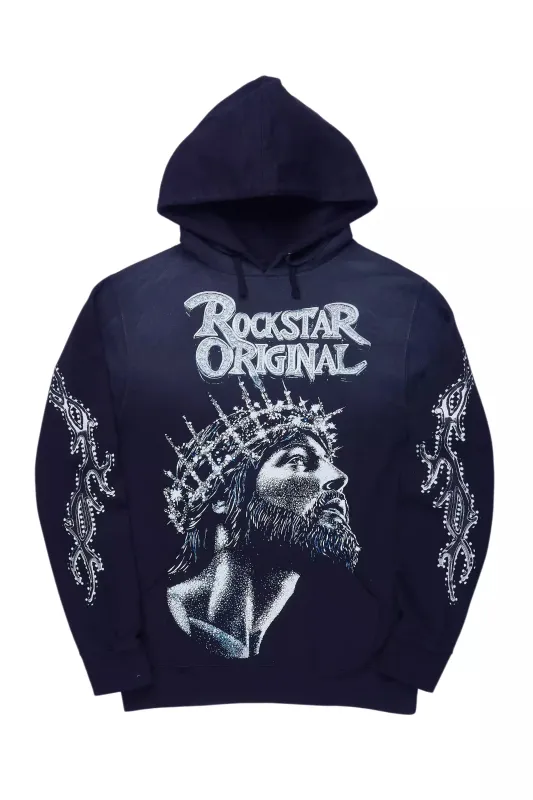 Darius Navy Graphic Hoodie sold by Rockstar Original
