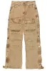 Yuri Beige Stacked Cargo Flare Jean sold by Rockstar Original