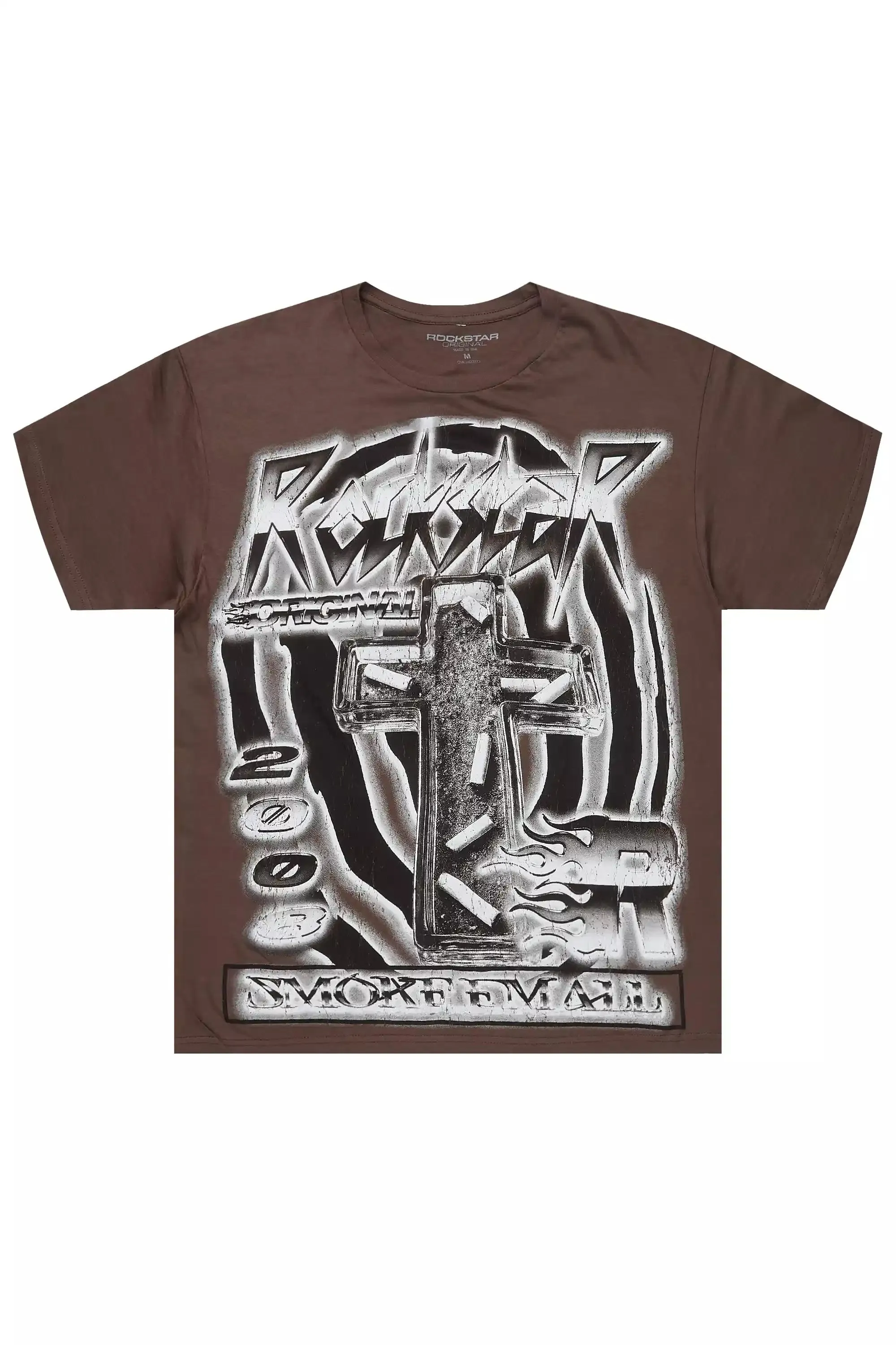 Smokeem Dark Grey/Black Oversized Graphic T-Shirt sold by Rockstar Original