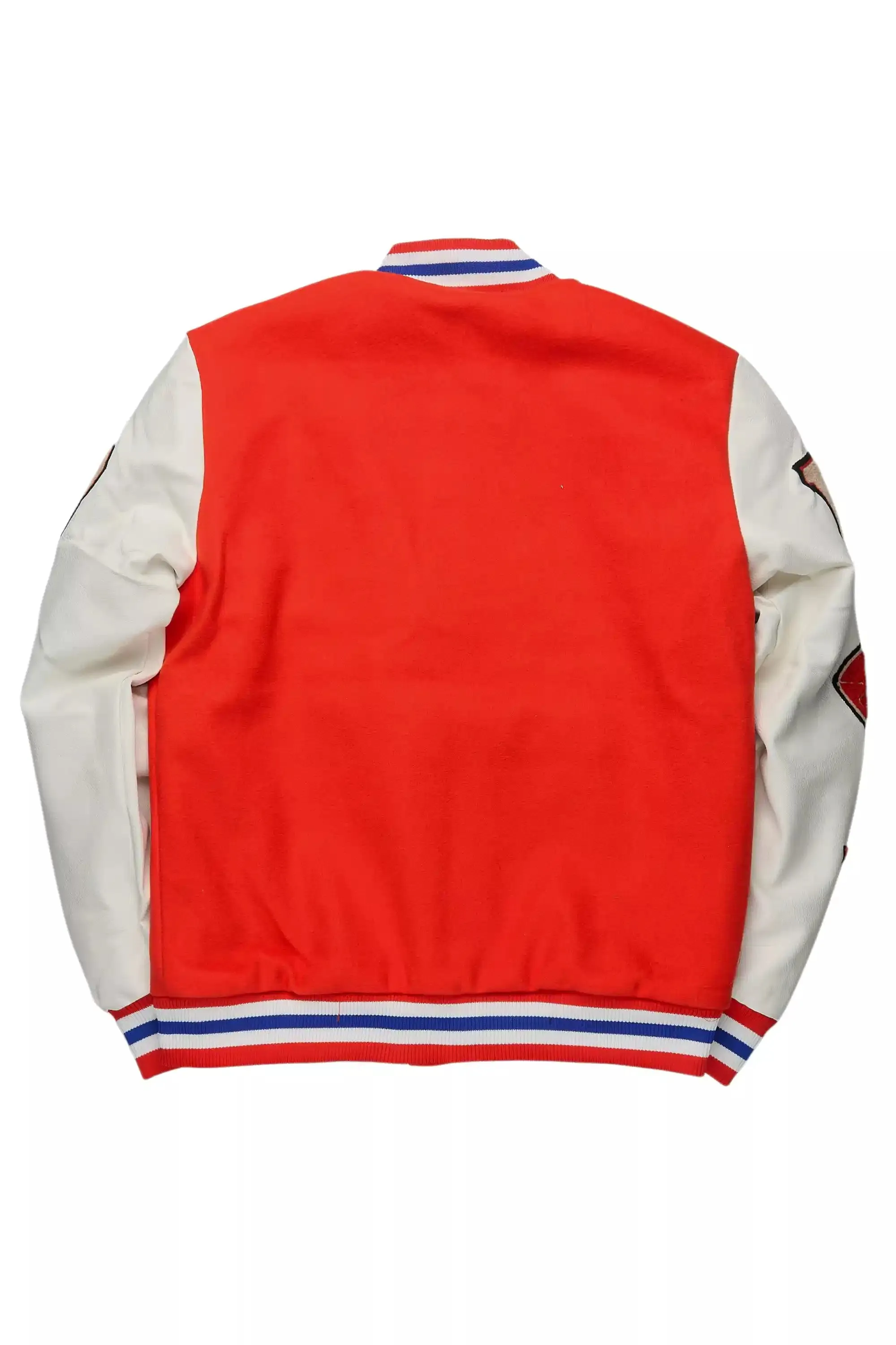 Adrienne Orange Oversized Varsity Jacket sold by Rockstar Original product image thumbnail 4