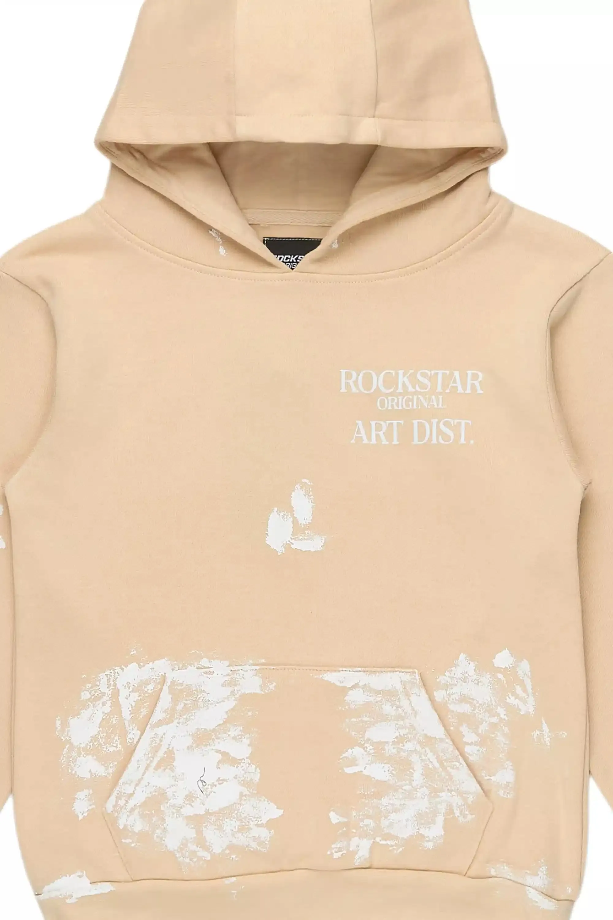 Boys Filip Beige/White Graphic Hoodie sold by Rockstar Original product image thumbnail 2