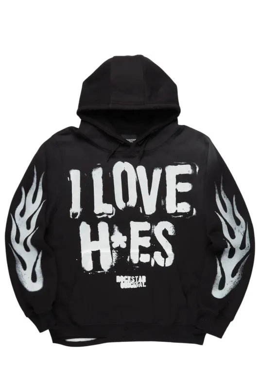 Tanasya Black Oversized Hoodie sold by Rockstar Original