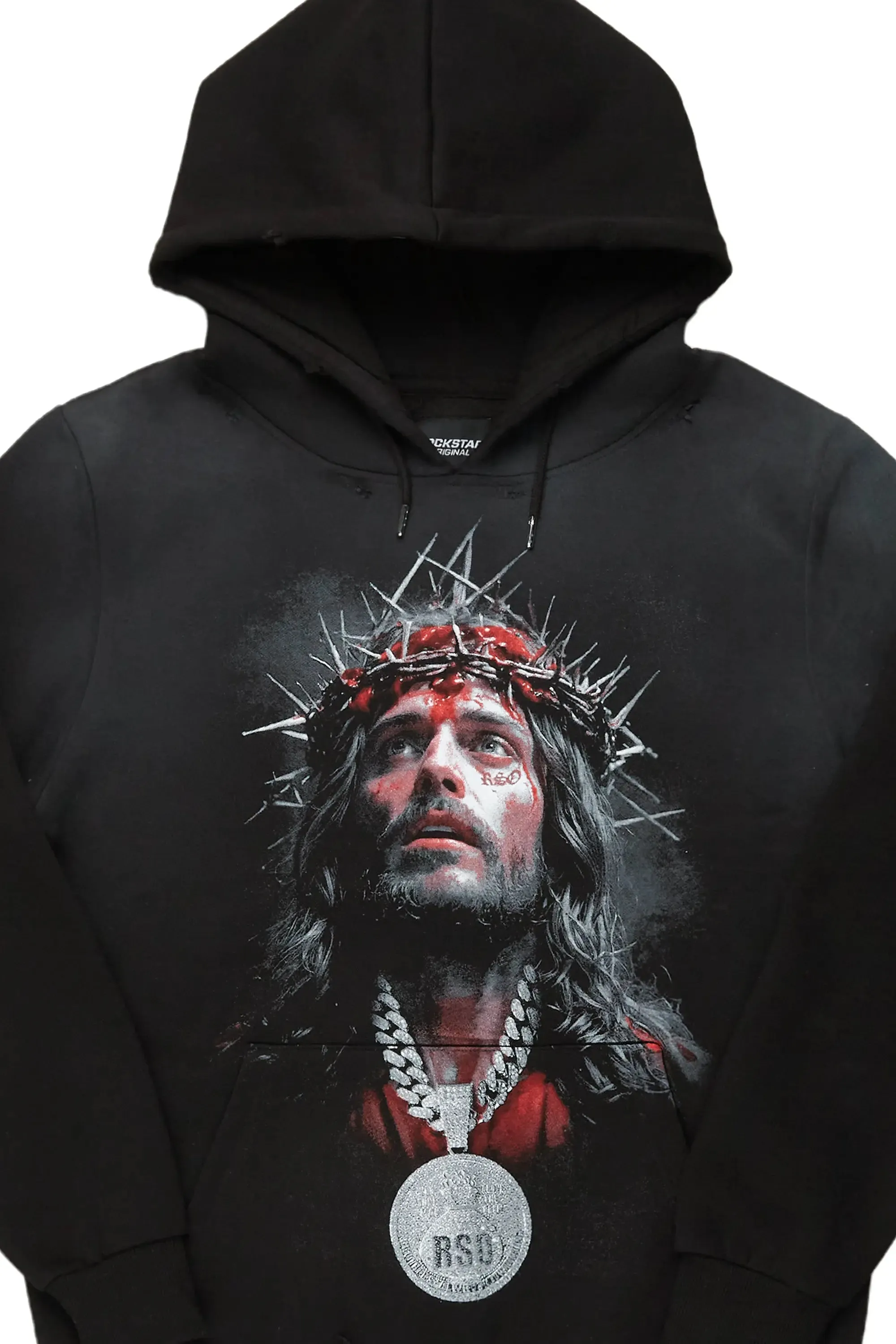 Rongela Black Oversized Hoodie sold by Rockstar Original product image thumbnail 2