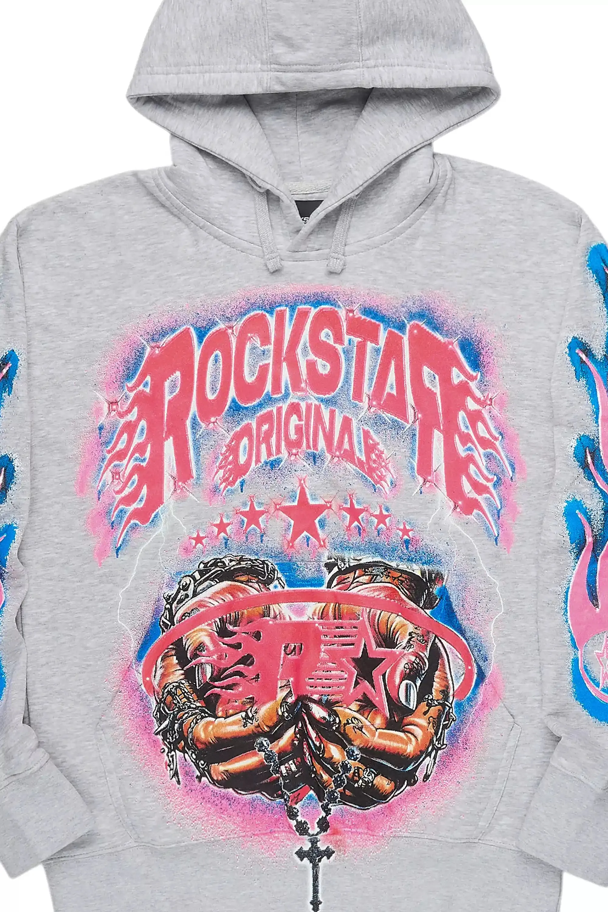 Zeniyah Heather Grey Graphic Hoodie sold by Rockstar Original product image thumbnail 2