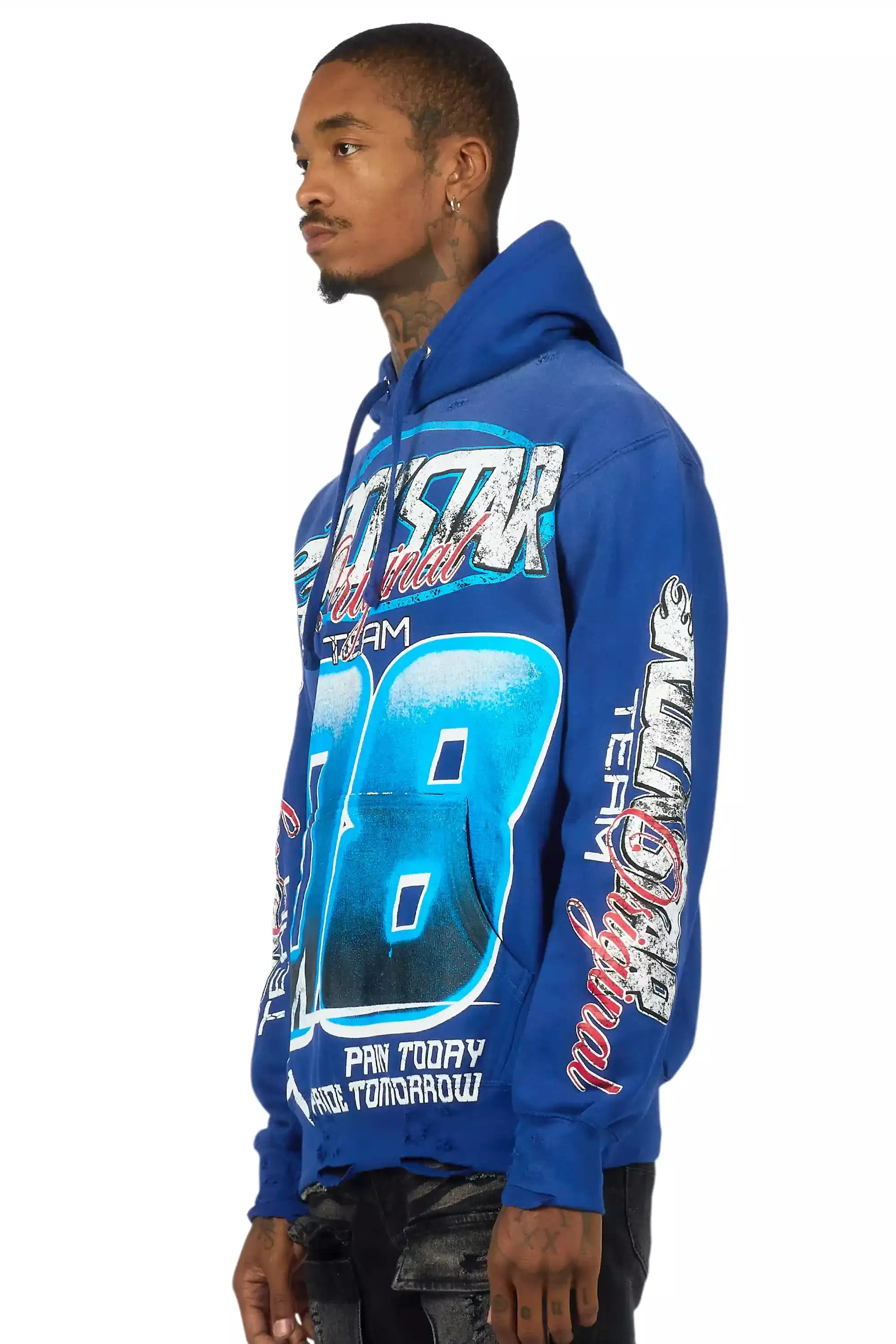 Ryker Royal Blue Graphic Hoodie sold by Rockstar Original product image thumbnail 4