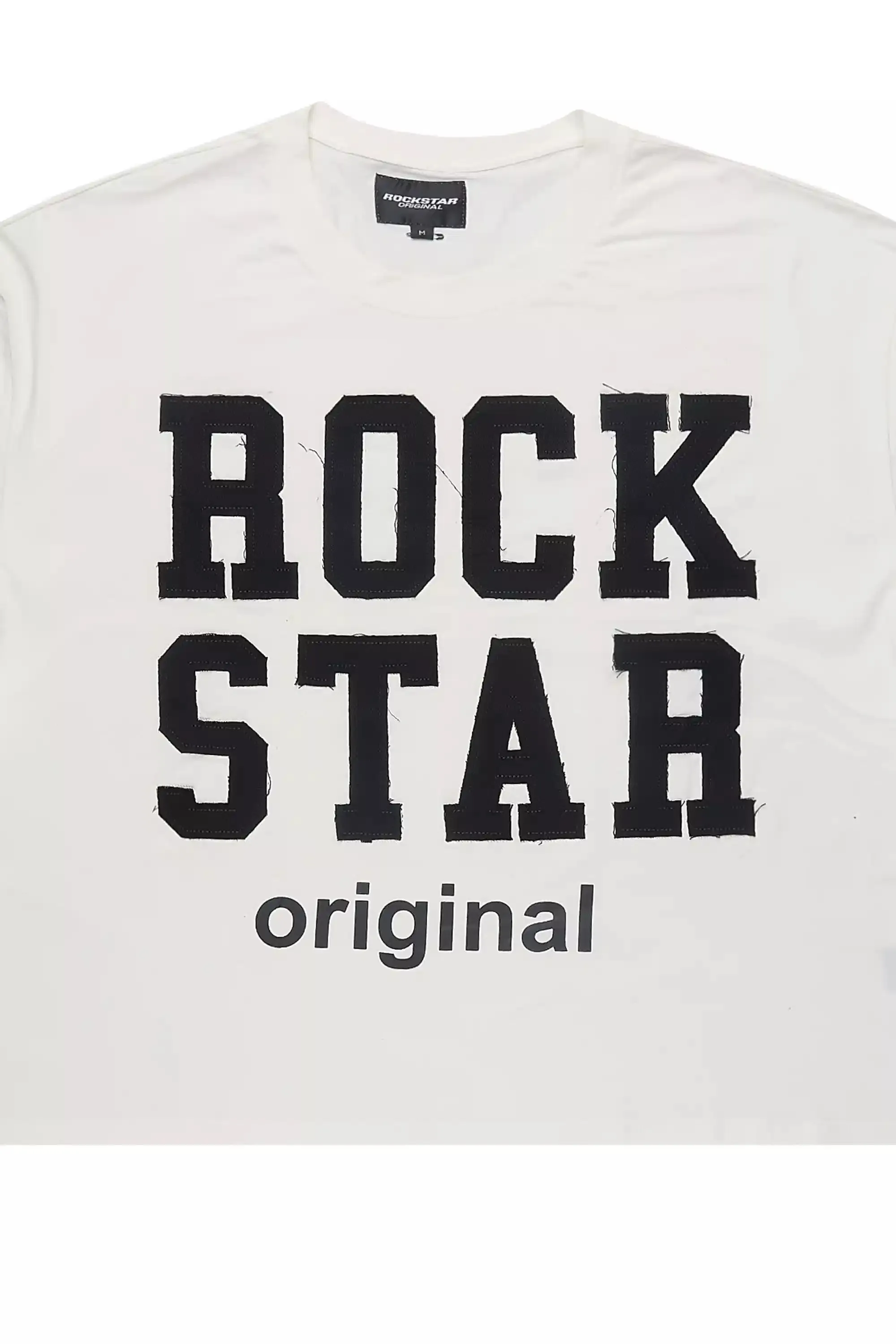 Rulik White Boxy Crop T-Shirt sold by Rockstar Original product image thumbnail 2