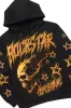 Nelz Black/Orange Graphic Hoodie/Baggy Track Pant Set sold by Rockstar Original