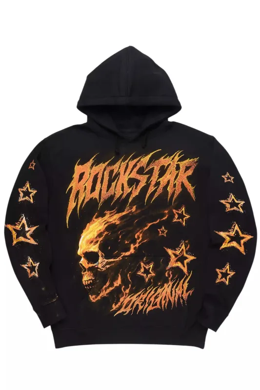 Nelz Black Graphic Hoodie sold by Rockstar Original
