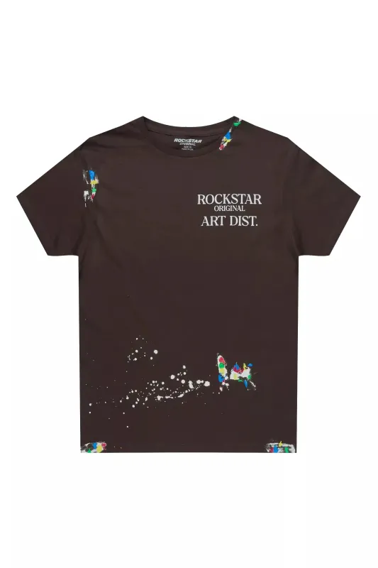Boys Palmer Graphite/White Graphic T-Shirt sold by Rockstar Original