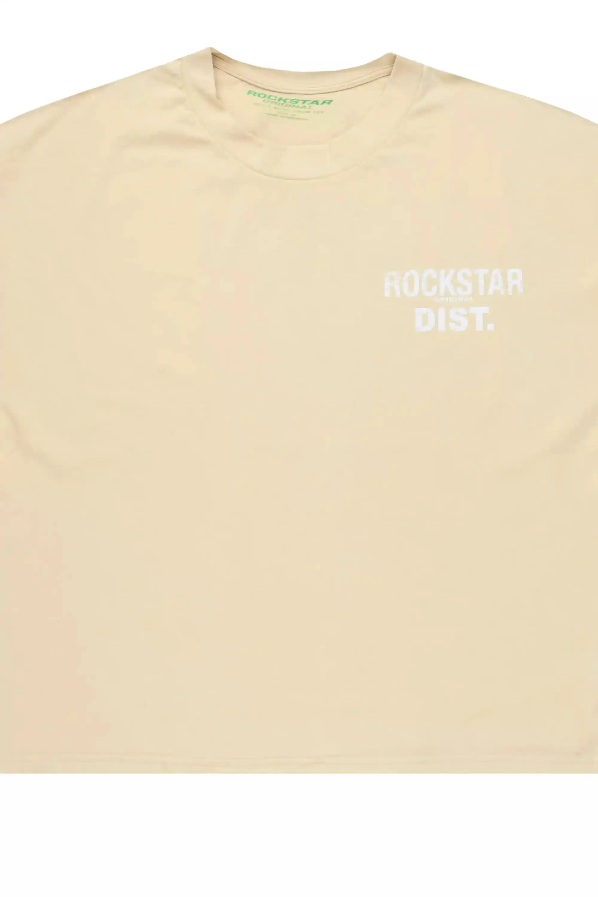 Lake Beige/White Boxy Crop T-Shirt sold by Rockstar Original product image thumbnail 2
