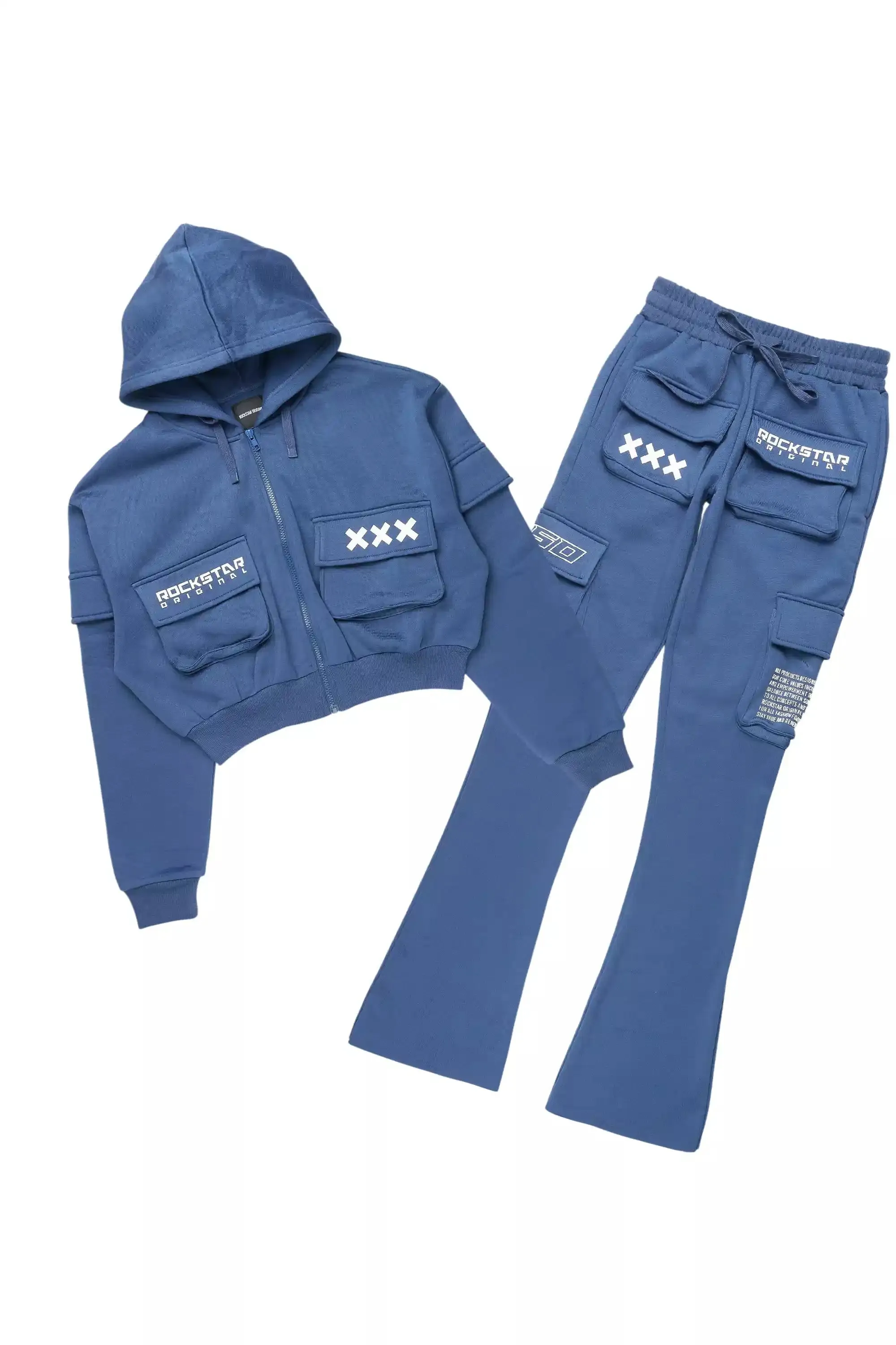 Natanya Navy Cargo Stacked Trackset sold by Rockstar Original