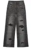 Discolite Rhinestone Grey Baggy Jean sold by Rockstar Original