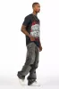 Discolite Rhinestone Grey Baggy Jean sold by Rockstar Original