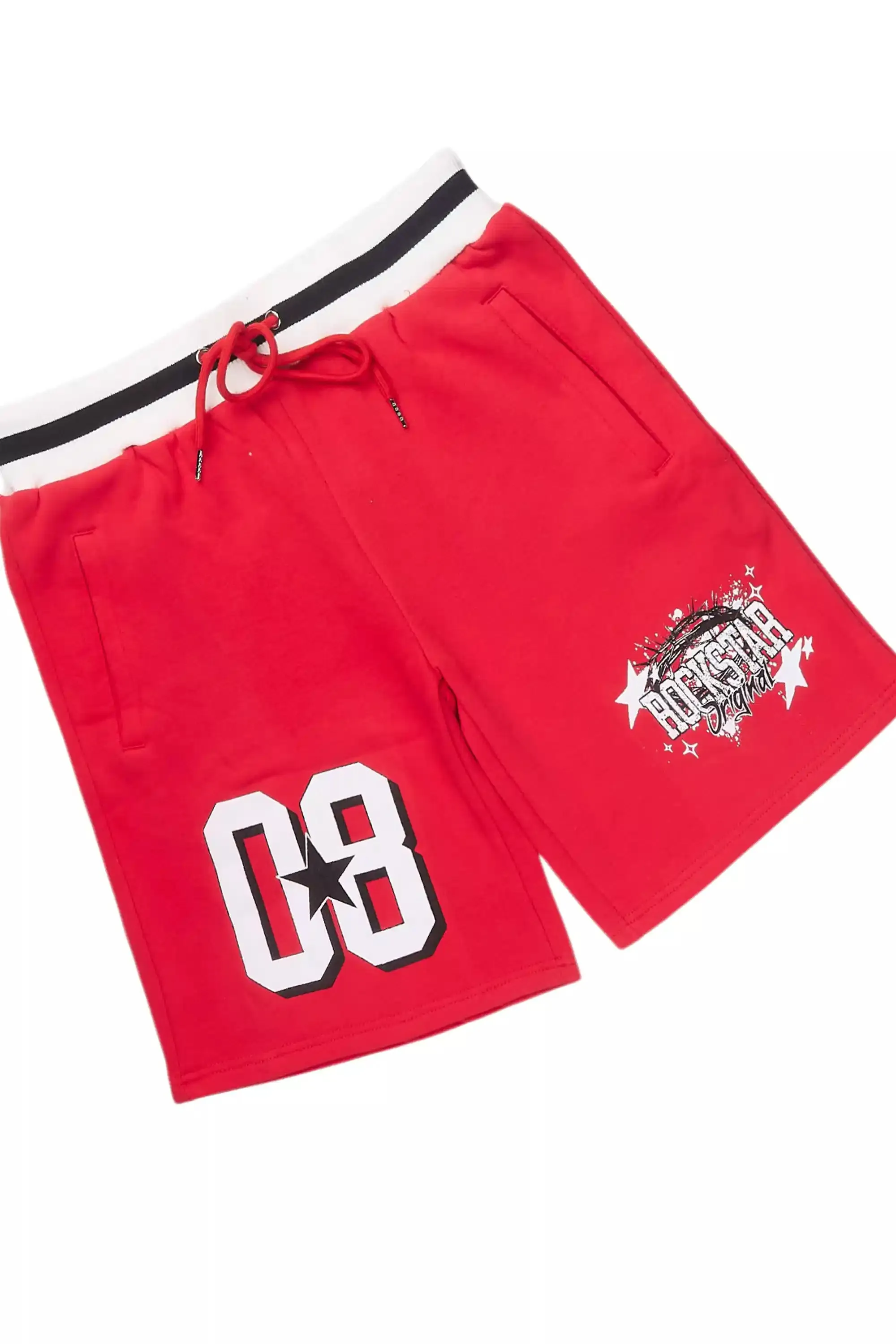 Allstar Red/White T-Shirt Short Set sold by Rockstar Original product image thumbnail 3