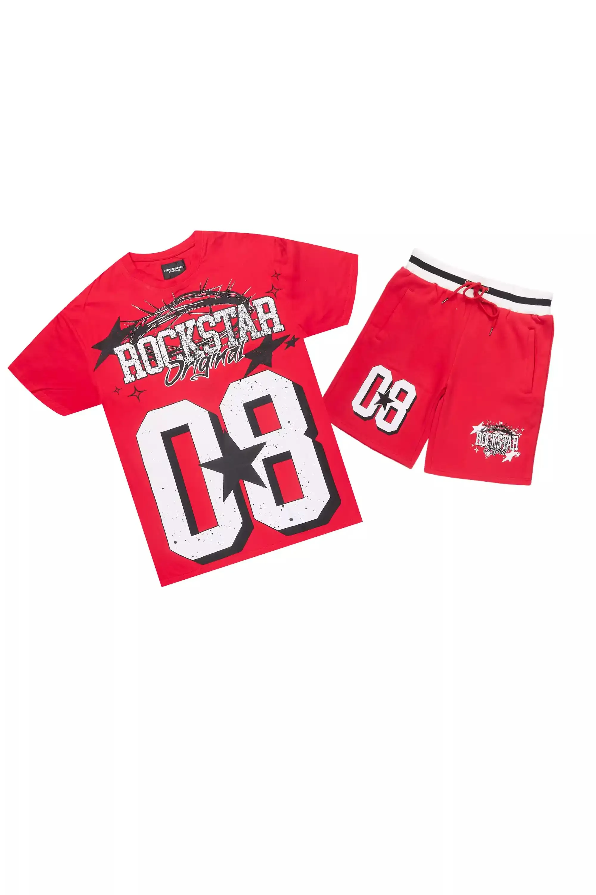Allstar Red/White T-Shirt Short Set sold by Rockstar Original