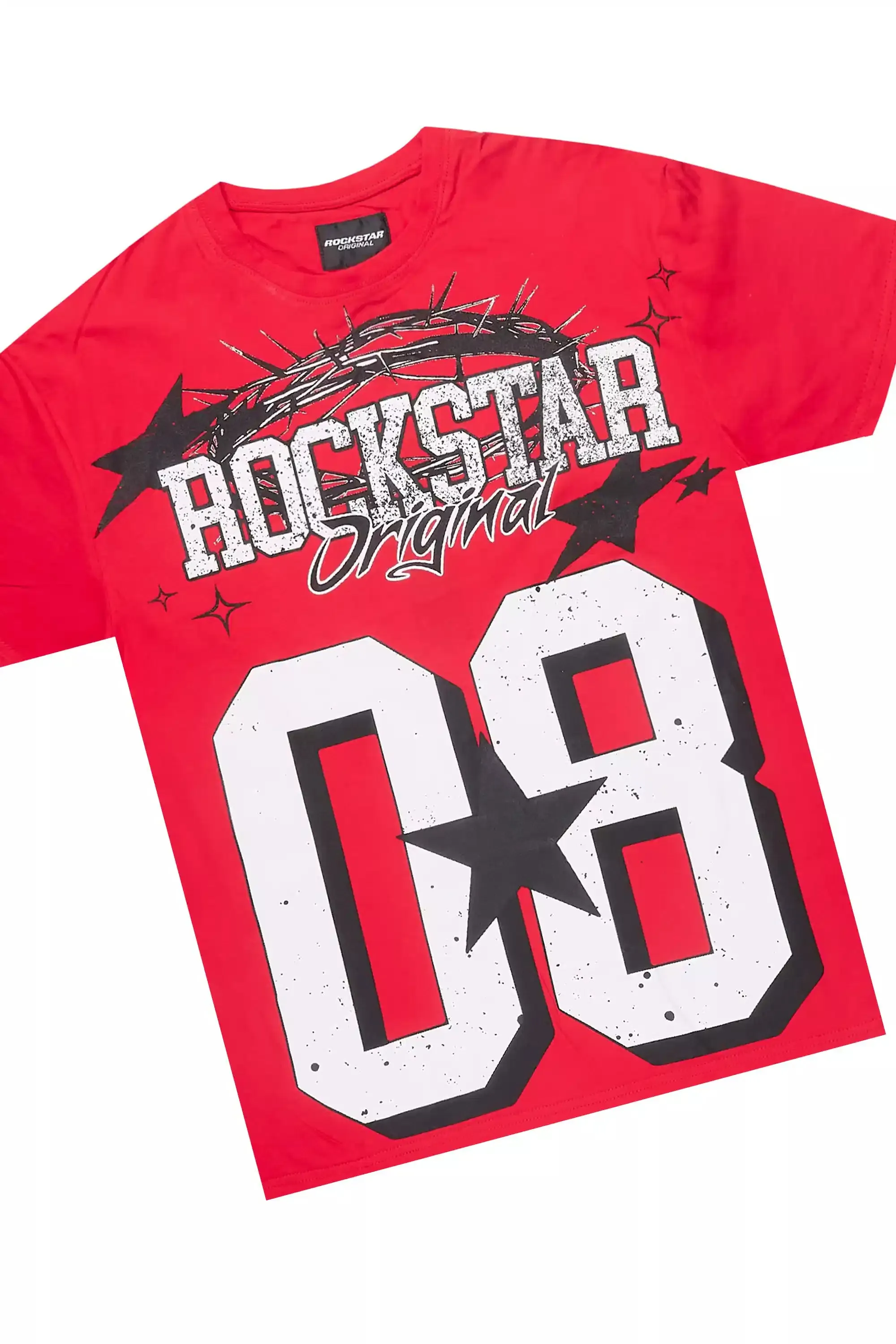 Allstar Red/White T-Shirt Short Set sold by Rockstar Original product image thumbnail 2