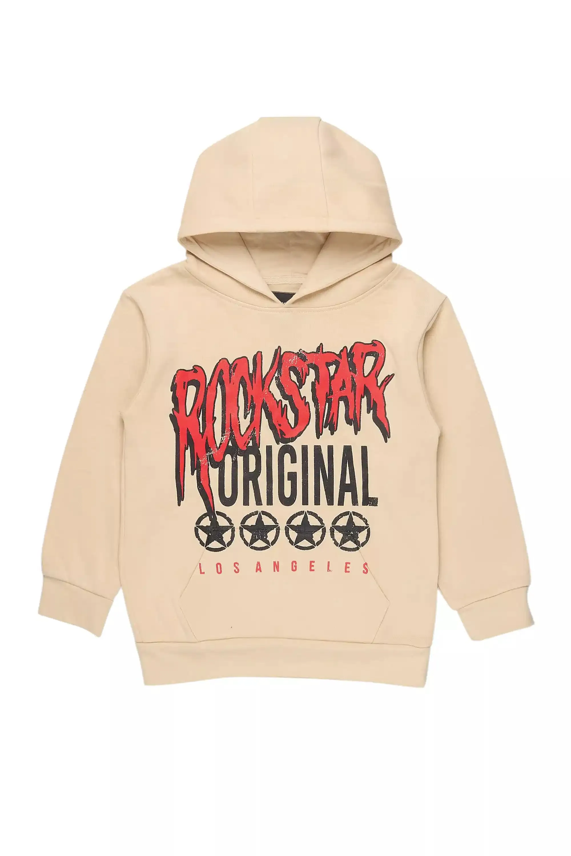Boys Wizzurd Beige/Red Graphic Hoodie sold by Rockstar Original