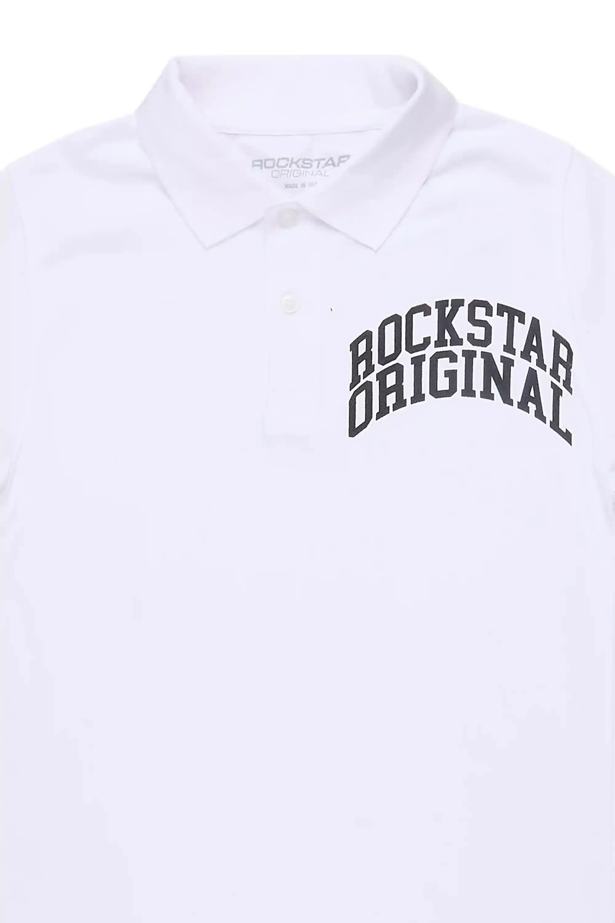 Boys Pete White/Black Polo sold by Rockstar Original product image thumbnail 2