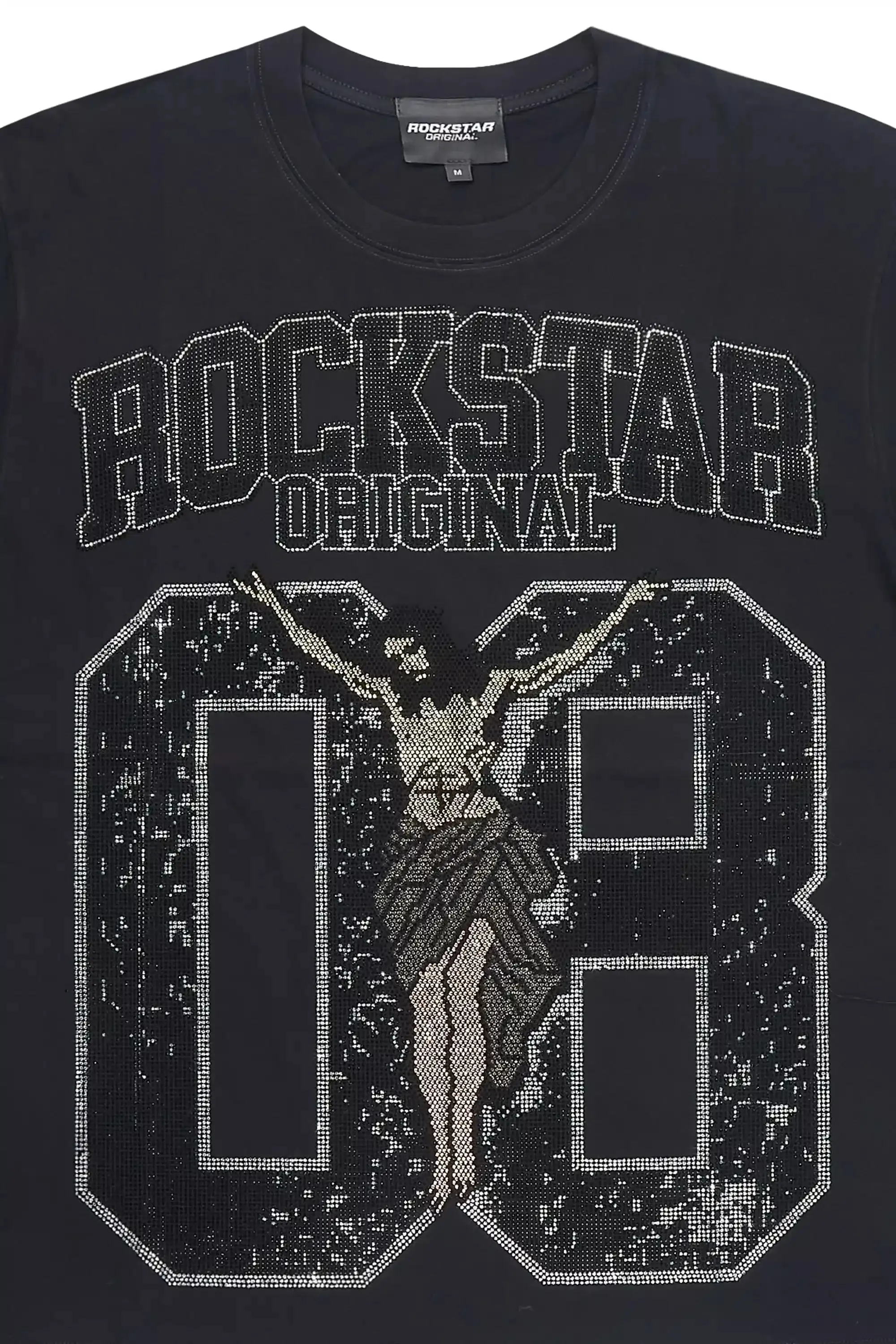 Field 2.0 Black Graphic Rhinestone T-Shirt sold by Rockstar Original product image thumbnail 2