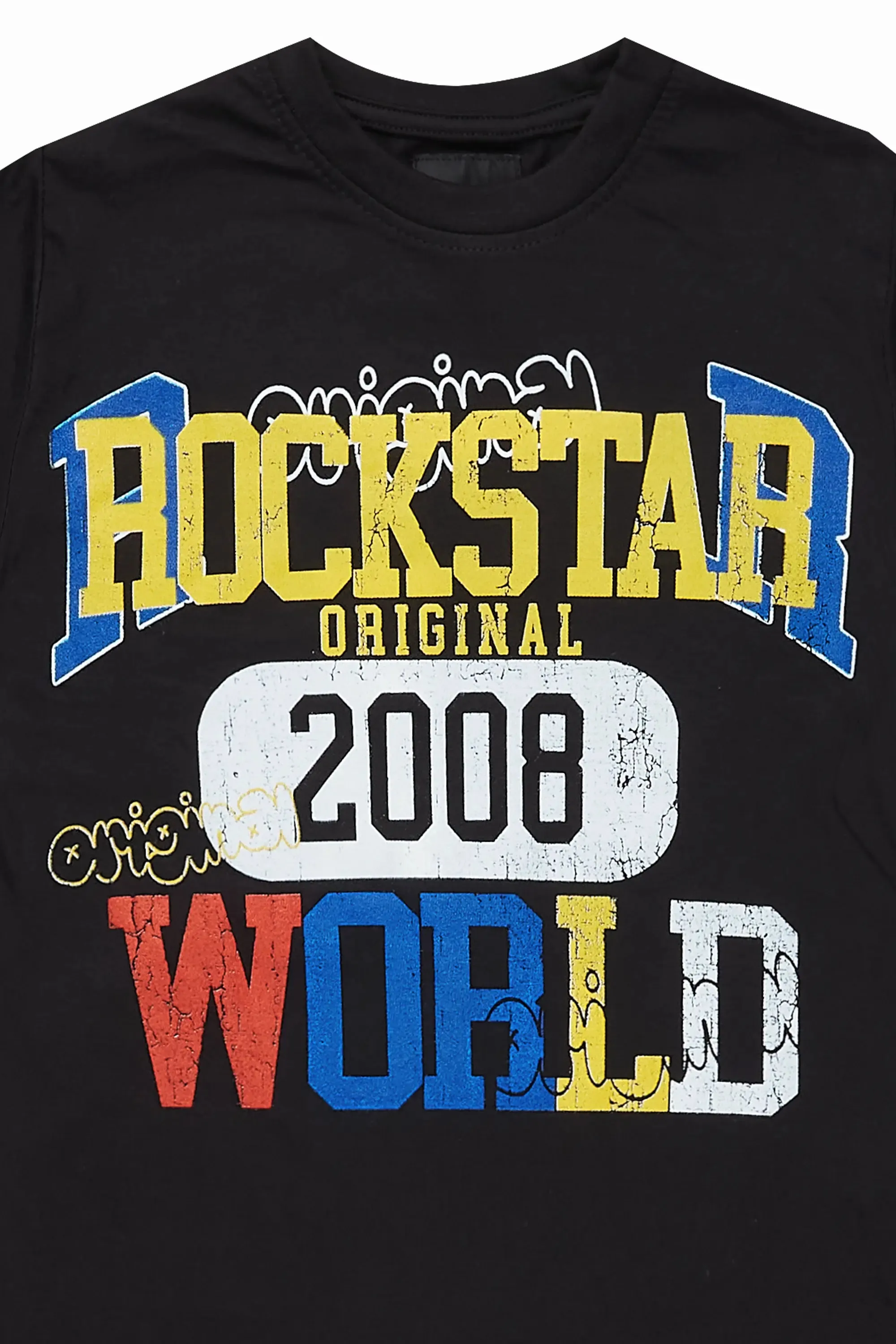 Girls Talie Black/Multi Graphic T-Shirt sold by Rockstar Original product image thumbnail 2