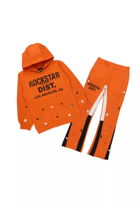 Boys Scottie Orange/Black Stacked Flare Track Set sold by Rockstar Original