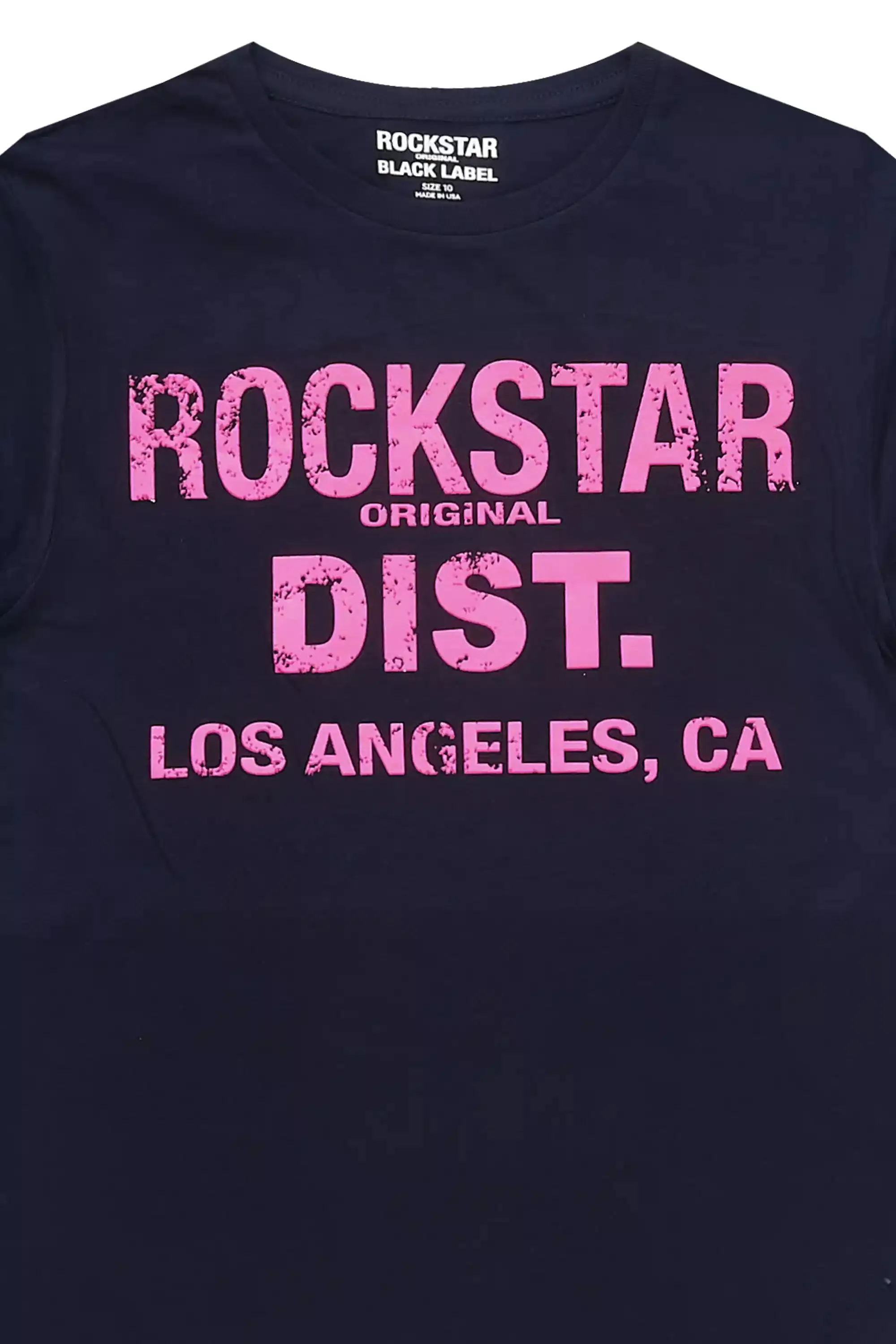 Girls Janny Navy/Fuchsia Graphic T-Shirt sold by Rockstar Original product image thumbnail 2