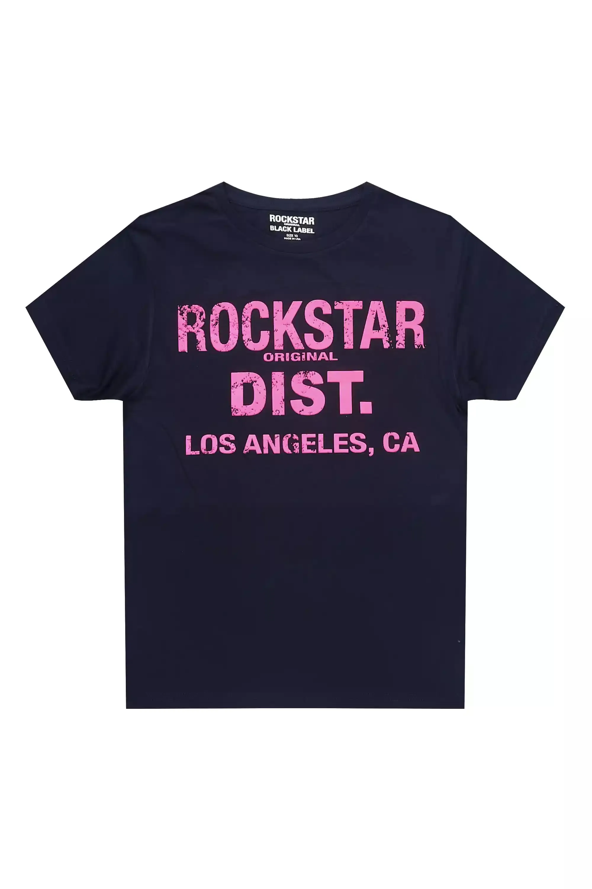 Girls Janny Navy/Fuchsia Graphic T-Shirt sold by Rockstar Original
