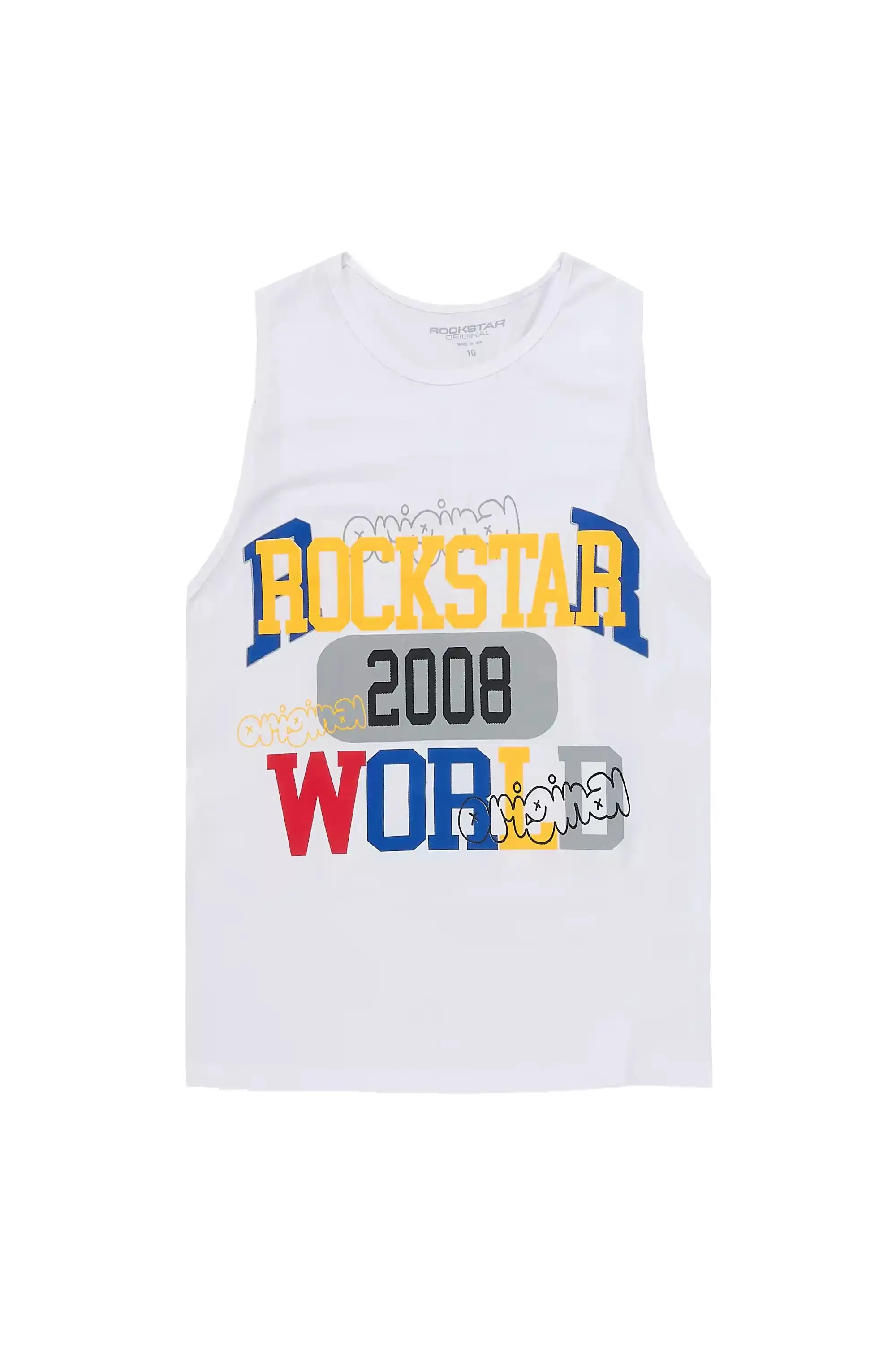 Boys Daria White Tank Top sold by Rockstar Original