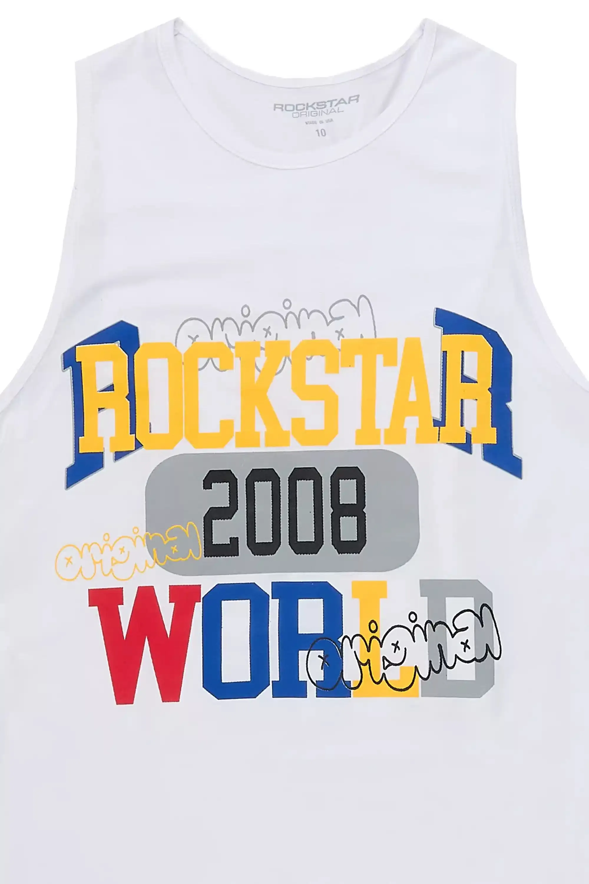 Boys Daria White Tank Top sold by Rockstar Original product image thumbnail 2