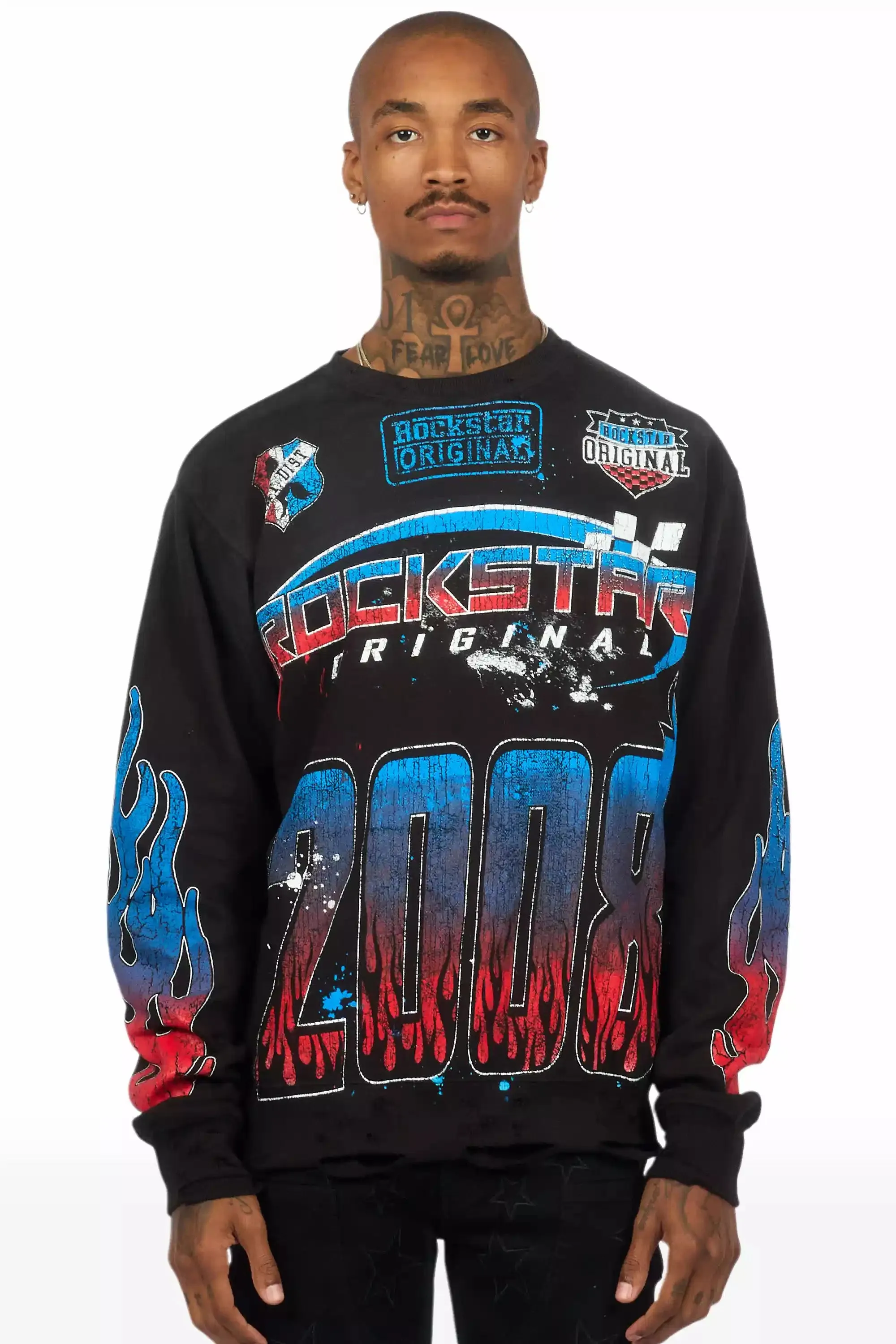 Amos Multi Graphic Crewneck sold by Rockstar Original product image thumbnail 2