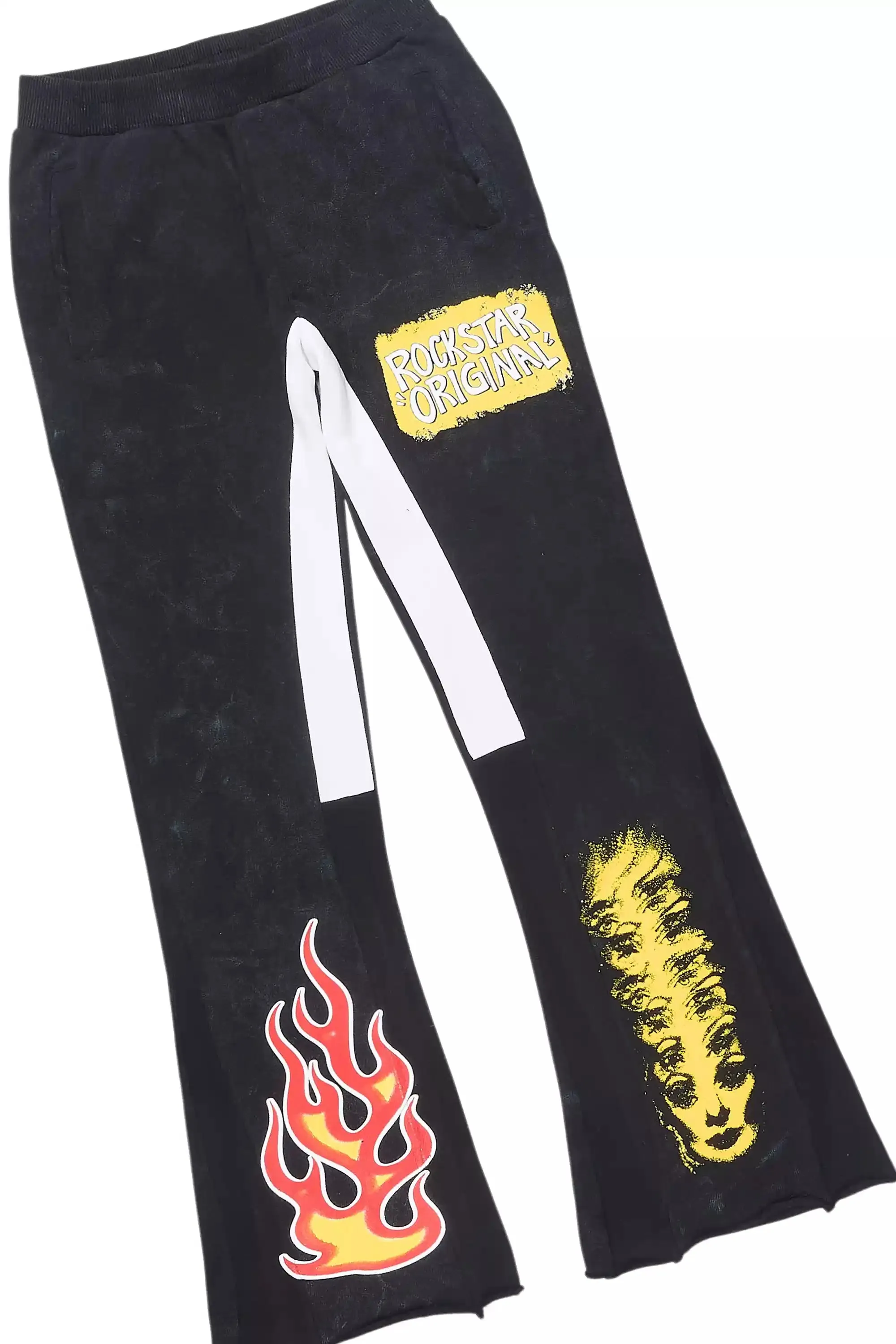 Boys Beno Vintage Black Stacked Flare Track Set sold by Rockstar Original product image thumbnail 3