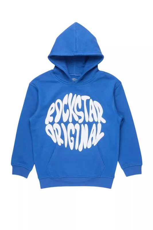 Boys Thierry Royal Blue/White Graphic Hoodie sold by Rockstar Original