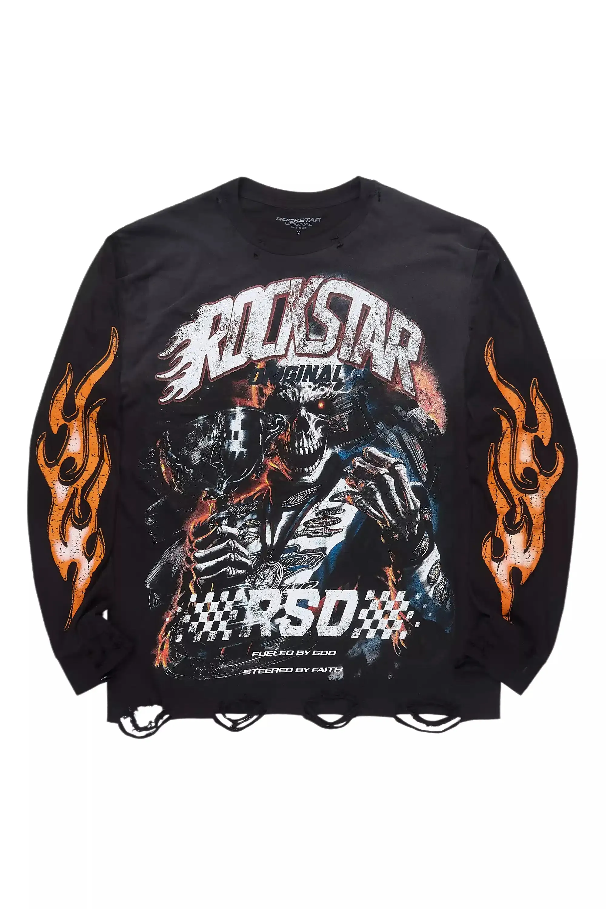 Blaek Black/Yellow Long Sleeve Graphic T-Shirt sold by Rockstar Original