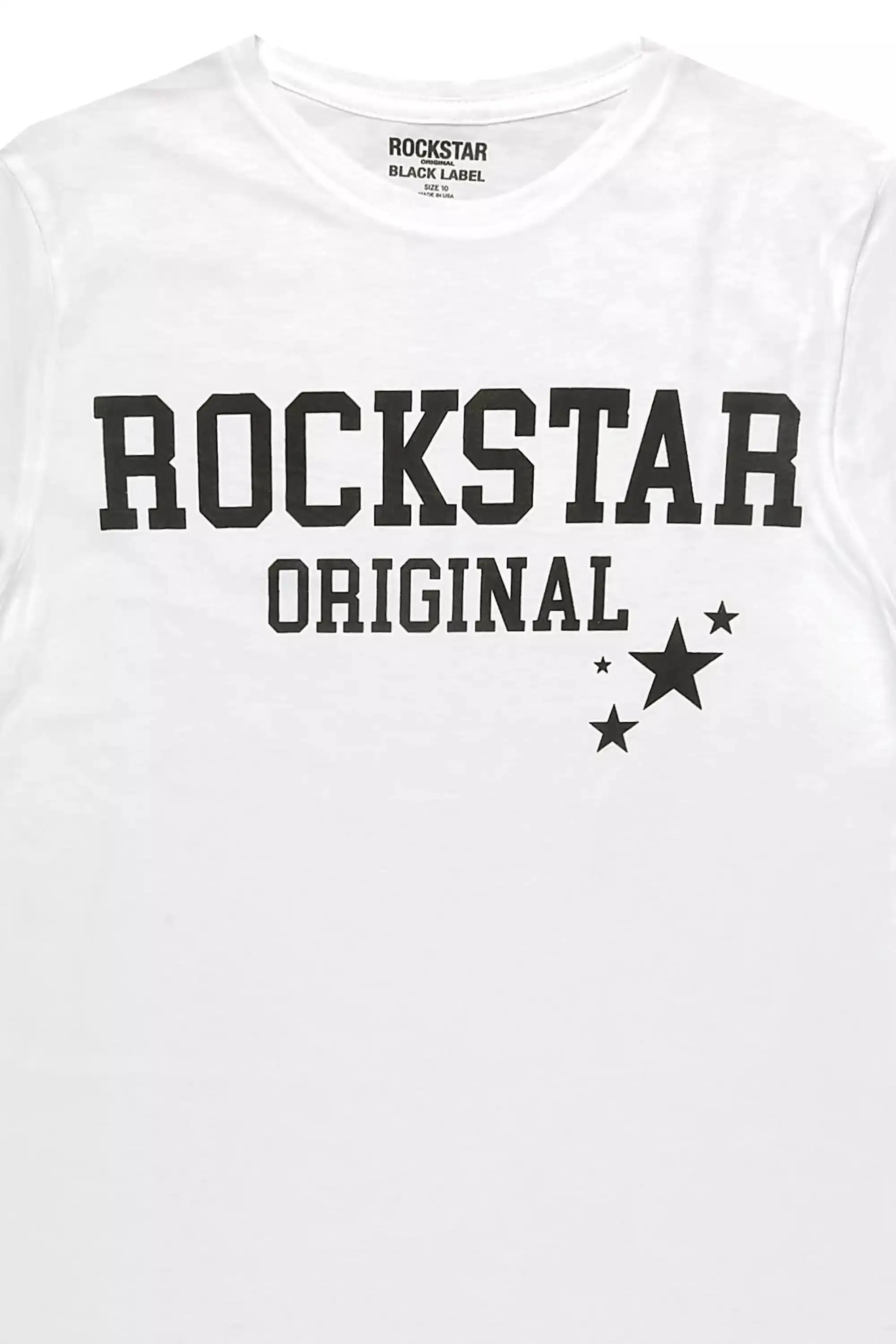 Boys Pluton White/Black Graphic T-Shirt sold by Rockstar Original product image thumbnail 2