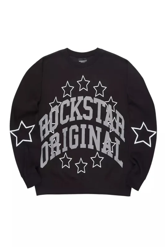 Boe Black Graphic Crewneck Sweatshirt sold by Rockstar Original