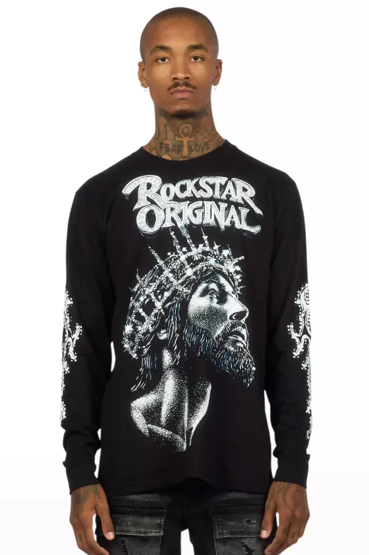 Darius Black Long Sleeve Graphic T-Shirt sold by Rockstar Original